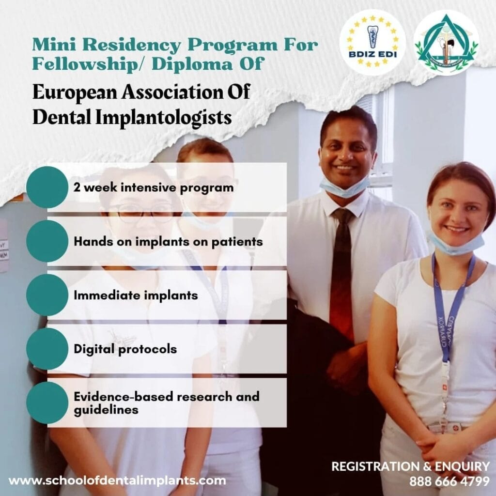 Mini residency program in dental implants